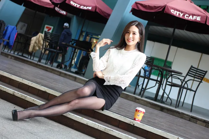 [Mzsock] NO.056 Zhang Jun OL uniform high heels beautiful legs outdoor shooting street photography#[103P]-48